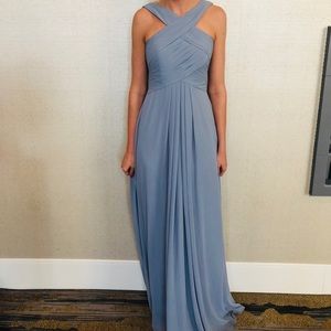 Azazie Kaleigh dusty blue